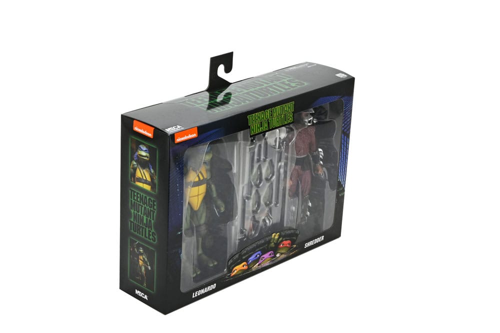 Teenage Mutant Ninja Turtles (1990 Movie) Actionfigur Roof Top Battle Shredder vs Leo 18 cm