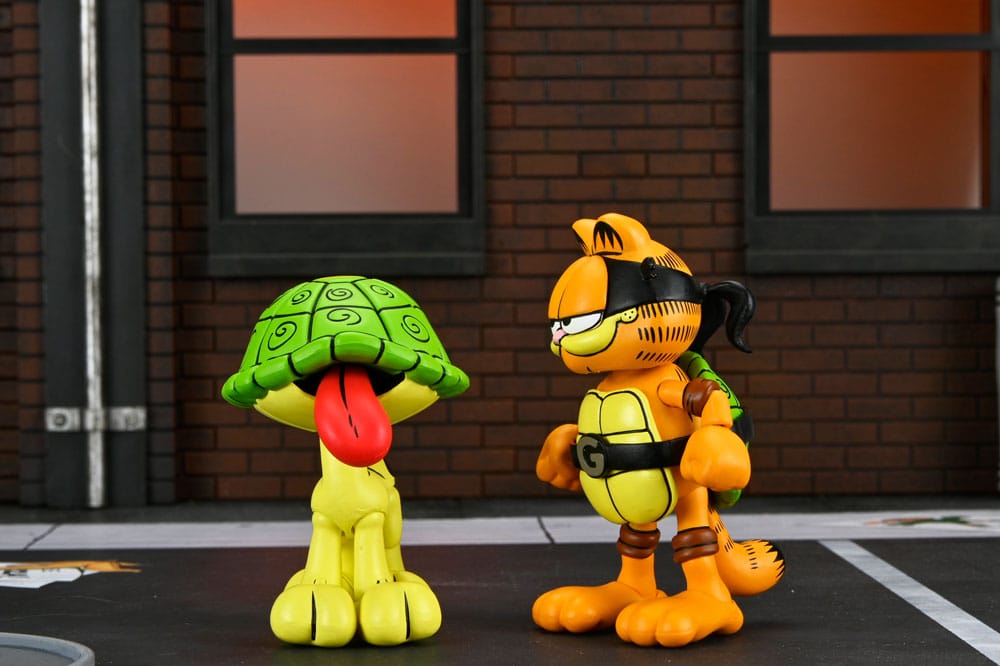 Teenage Mutant Ninja Turtles (Archie Comics) x Garfield 2er-Pack Actionfigur Ultimate Garfello & Odie 10 cm