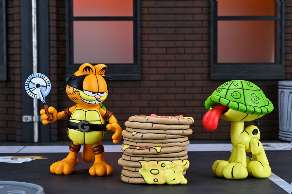 Teenage Mutant Ninja Turtles (Archie Comics) x Garfield 2er-Pack Actionfigur Ultimate Garfello & Odie 10 cm