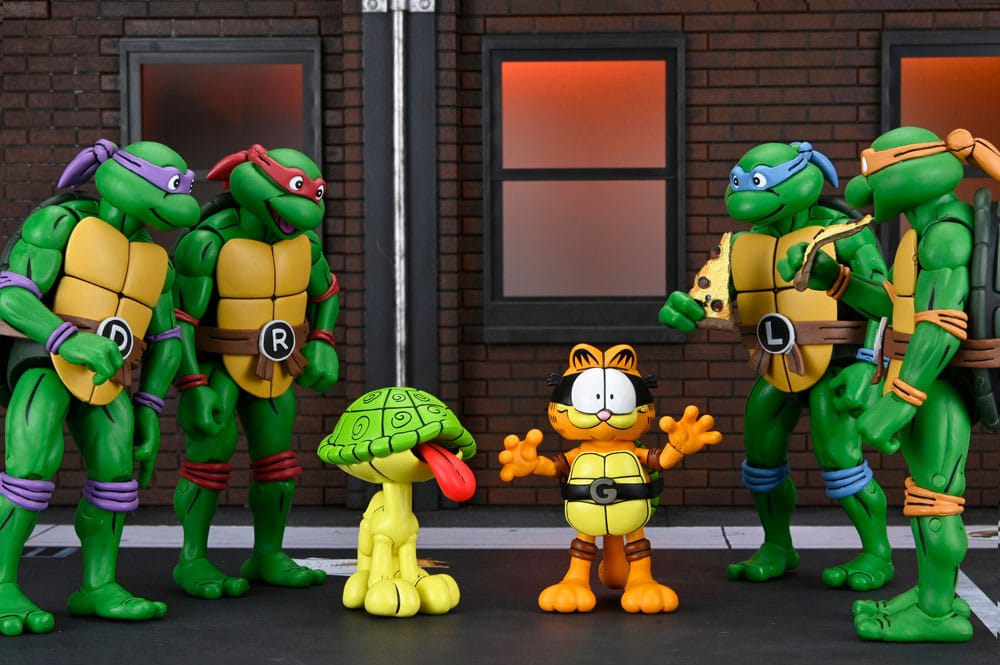 Teenage Mutant Ninja Turtles (Archie Comics) x Garfield 2er-Pack Actionfigur Ultimate Garfello & Odie 10 cm