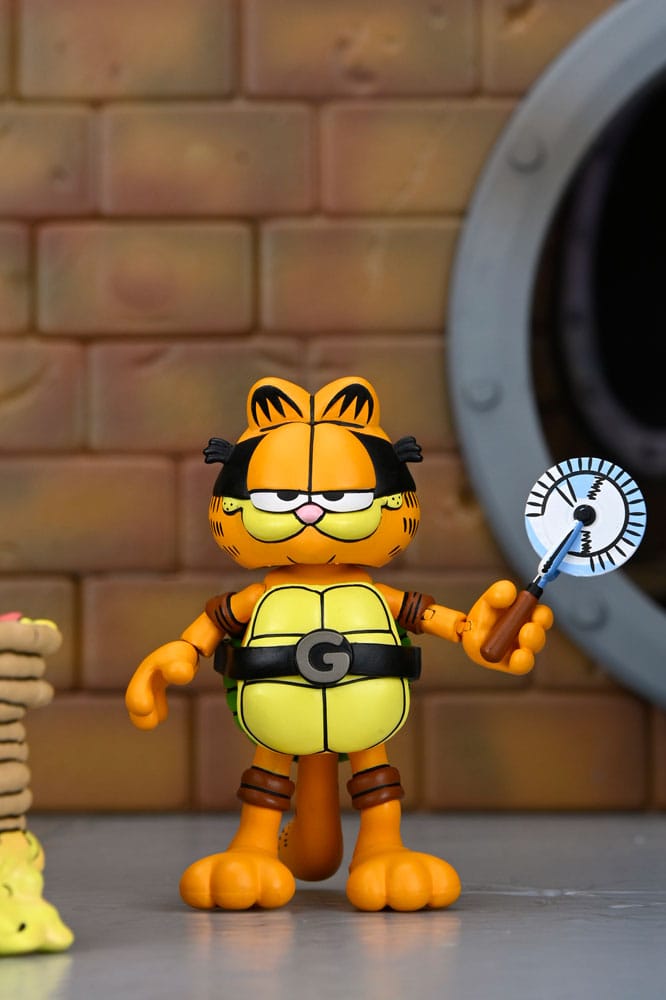 Teenage Mutant Ninja Turtles (Archie Comics) x Garfield 2er-Pack Actionfigur Ultimate Garfello & Odie 10 cm