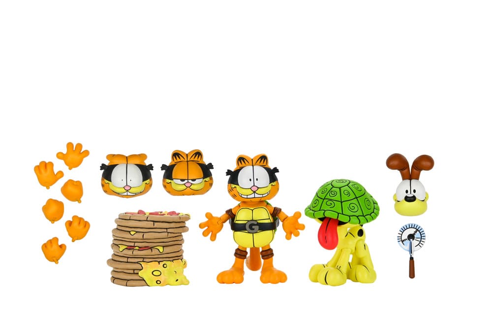 Teenage Mutant Ninja Turtles (Archie Comics) x Garfield 2er-Pack Actionfigur Ultimate Garfello & Odie 10 cm
