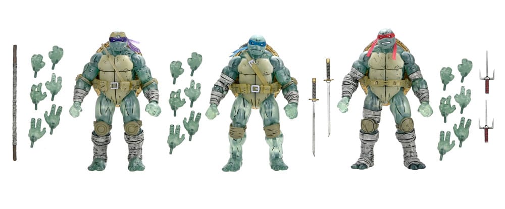Teenage Mutant Ninja Turtles (The Last Ronin) Actionfiguren 3er-Pack Ghost Brothers 18 cm