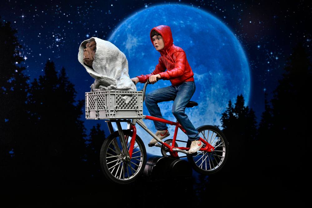 E.T. - Der Außerirdische Actionfigur Elliott & E.T. on Bicycle 13 cm