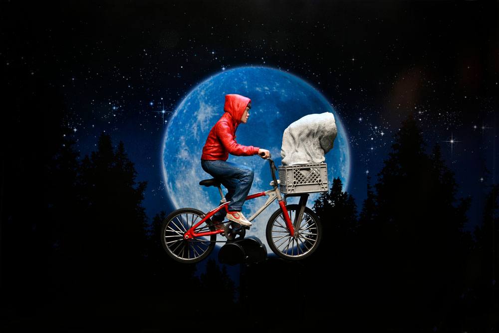 E.T. - Der Außerirdische Actionfigur Elliott & E.T. on Bicycle 13 cm