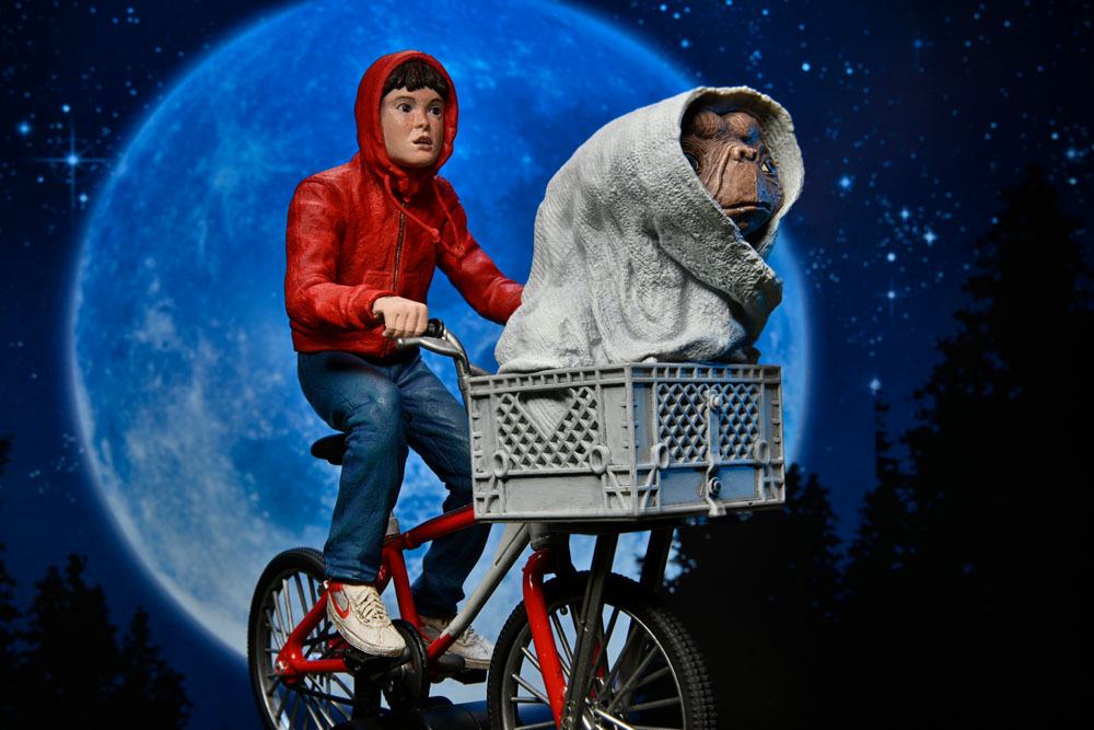 E.T. - Der Außerirdische Actionfigur Elliott & E.T. on Bicycle 13 cm
