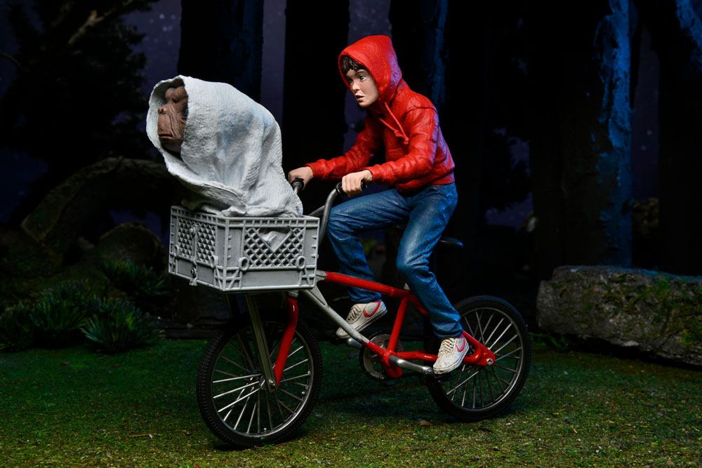 E.T. - Der Außerirdische Actionfigur Elliott & E.T. on Bicycle 13 cm