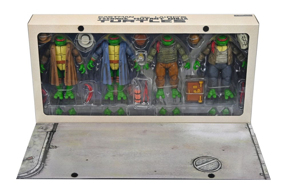 Teenage Mutant Ninja Turtles Actionfiguren 4er Pack Gangster Turtles 18 cm