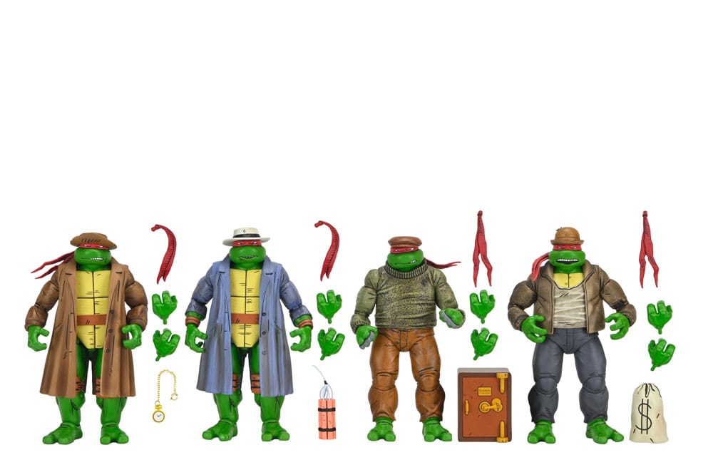 Teenage Mutant Ninja Turtles Actionfiguren 4er Pack Gangster Turtles 18 cm