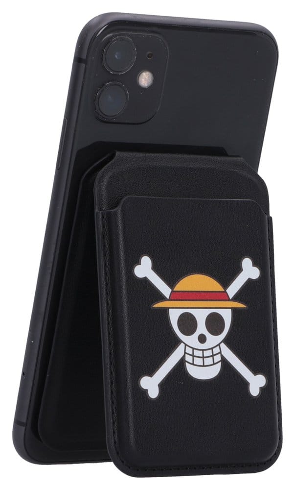 One Piece Kartenhalter Luffy Jolly Roger Black 10 cm