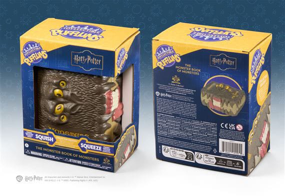 Harry Potter Squishy Anti-Stress-Figur Pufflums The Monster Book of Monsters 15 cm