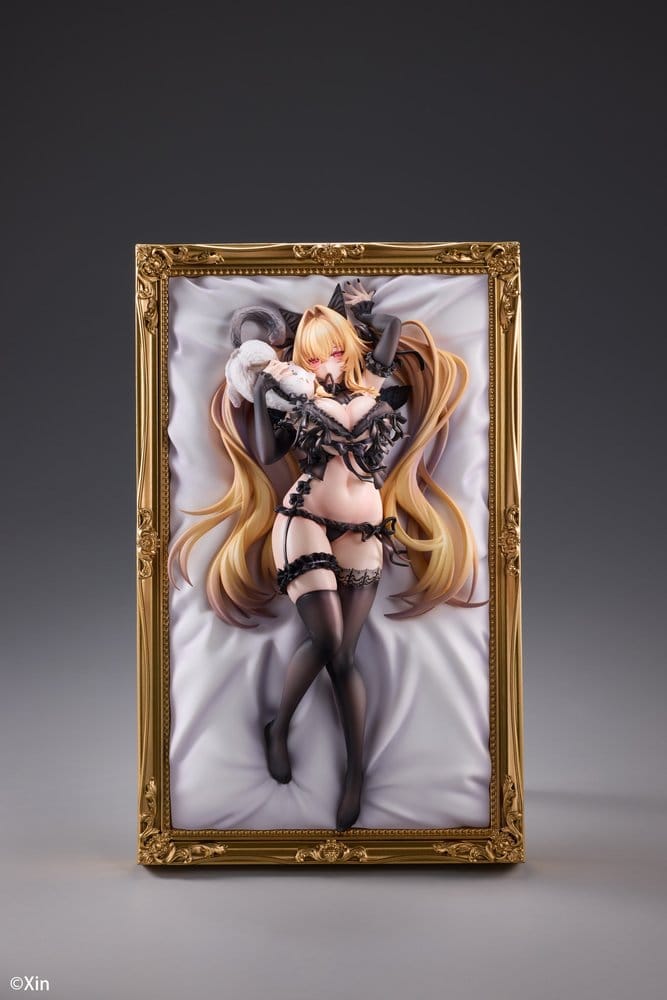 Original Character PVC Figur 1/7 Stella Black Cat Ver. Deluxe Edition 27 cm