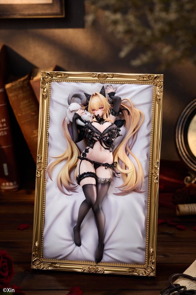 Original Character PVC Figur 1/7 Stella Black Cat Ver. Deluxe Edition 27 cm