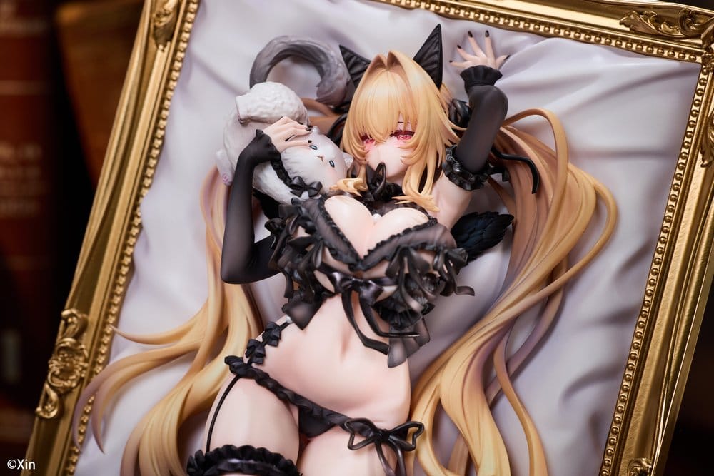 Original Character PVC Figur 1/7 Stella Black Cat Ver. Deluxe Edition 27 cm