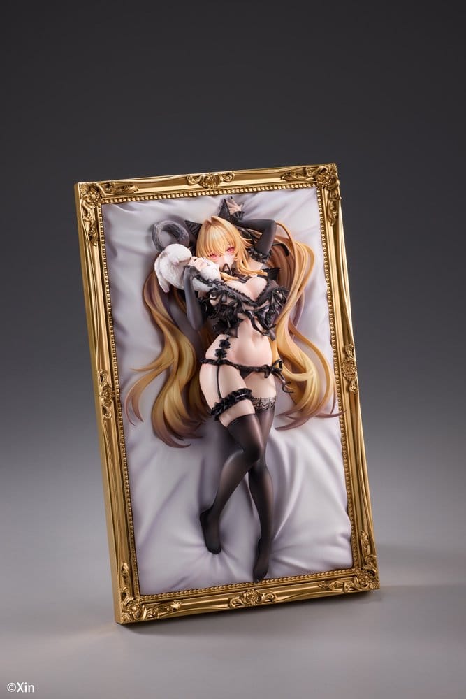 Original Character PVC Figur 1/7 Stella Black Cat Ver. Deluxe Edition 27 cm