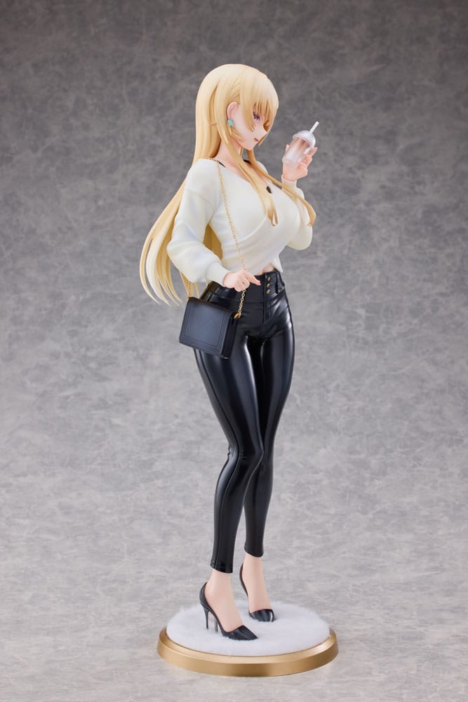 Original Character Statue 1/4 Aoi Koigakubo Illustrated by Fujiko Leather Pants Deluxe Edition 42 cm