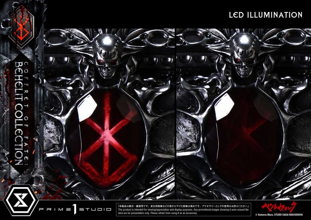 Berserk Life Scale Statuen Coffret of Fate: Behelit Collection 30 cm
