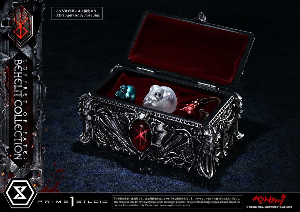 Berserk Life Scale Statuen Coffret of Fate: Behelit Collection 30 cm