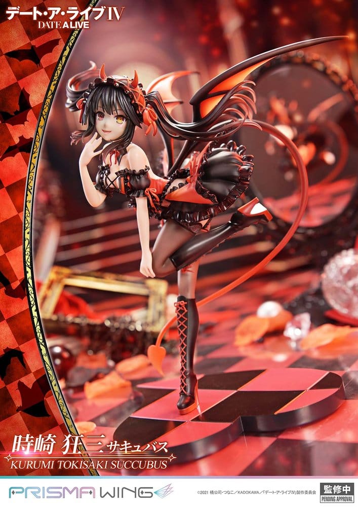 Date A Live Prisma Wing PVC Statue 1/7 Kurumi Tokisaki succubus 25 cm