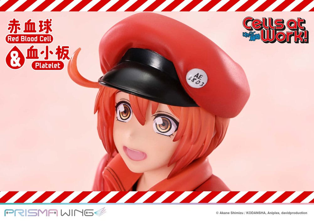 Cells at Work Prisma Wing PVC Statue Red Blood Cell & Platelet 26 cm
