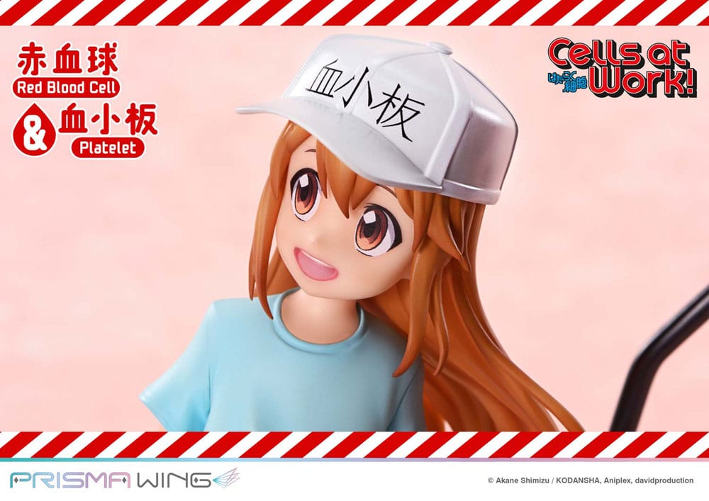 Cells at Work Prisma Wing PVC Statue Red Blood Cell & Platelet 26 cm