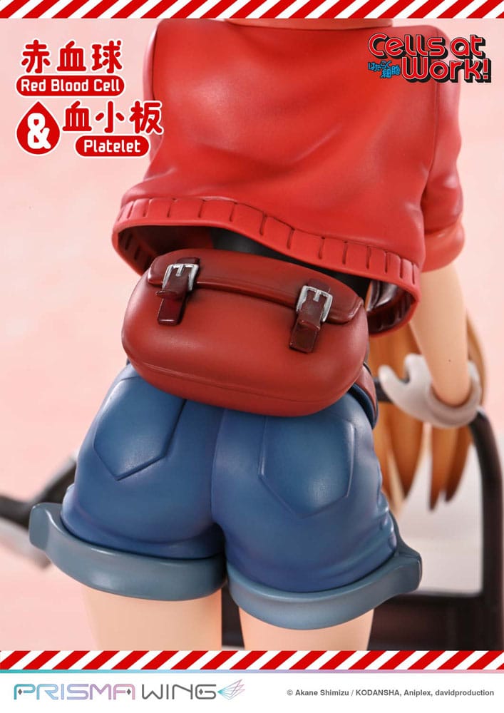 Cells at Work Prisma Wing PVC Statue Red Blood Cell & Platelet 26 cm