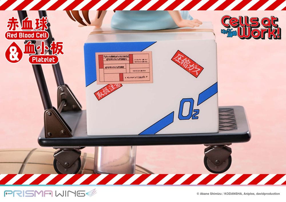 Cells at Work Prisma Wing PVC Statue Red Blood Cell & Platelet 26 cm