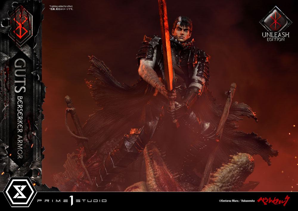 Berserk Statue 1/4 Guts Berserker Armor Unleash Edition Deluxe Version 91 cm