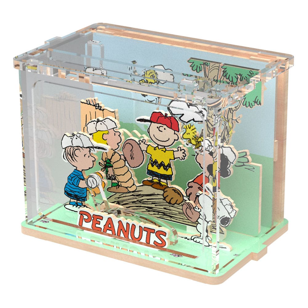 Die Peanuts Puremind DIY Bauset Mini Scene Baseball Time