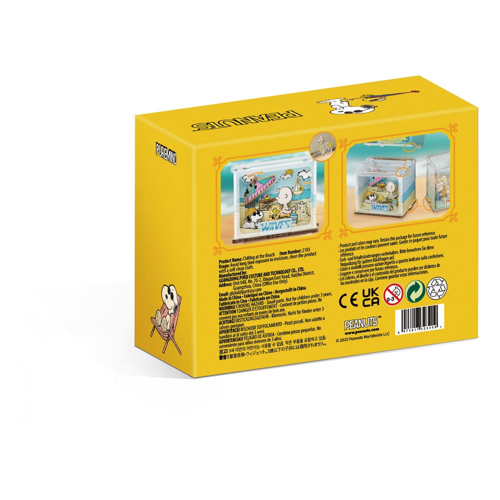 Die Peanuts Puremind DIY Bauset Mini Scene Chilling at the Beach