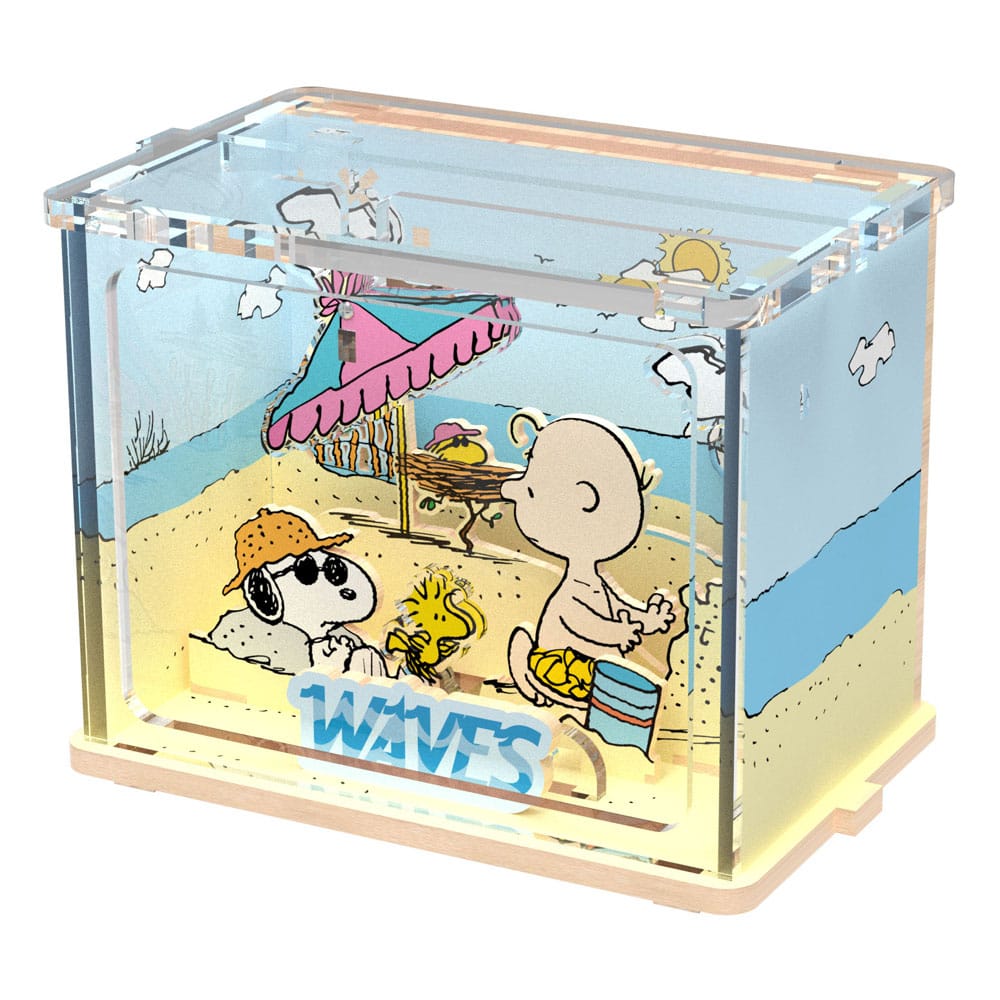 Die Peanuts Puremind DIY Bauset Mini Scene Chilling at the Beach