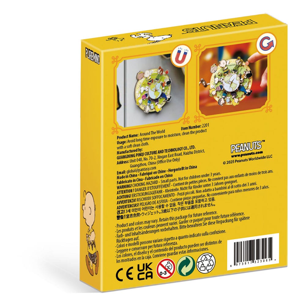 Die Peanuts Puremind Magnet Around the World