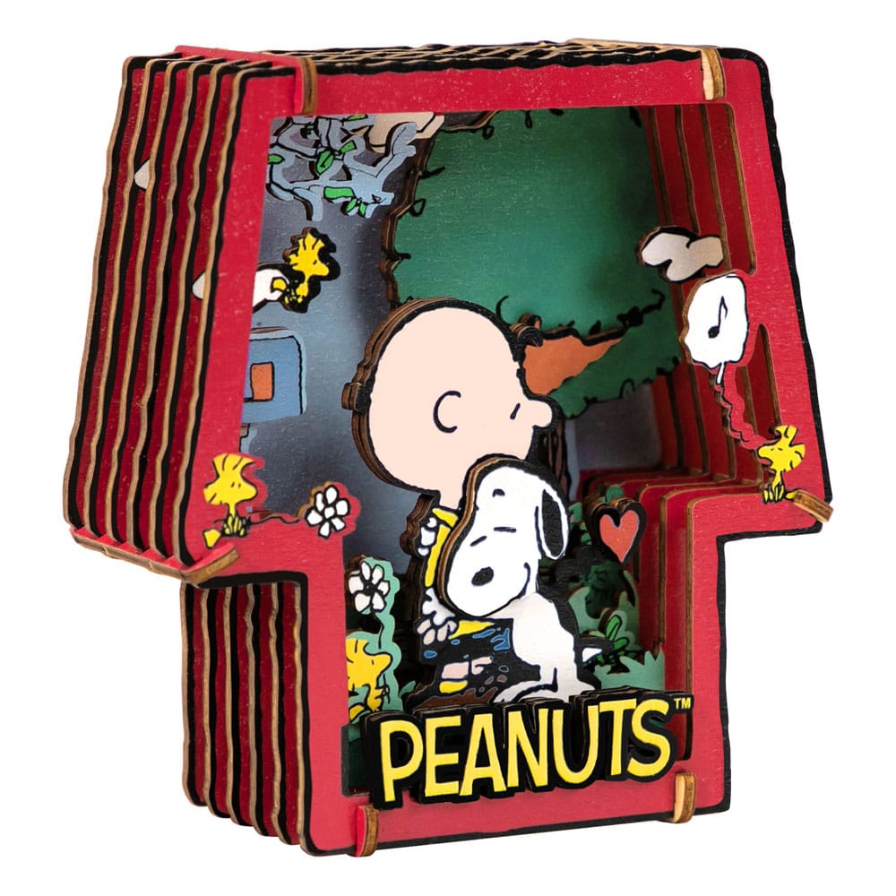 Die Peanuts Puremind Modellbausatz Wooden Theater Healing Hug