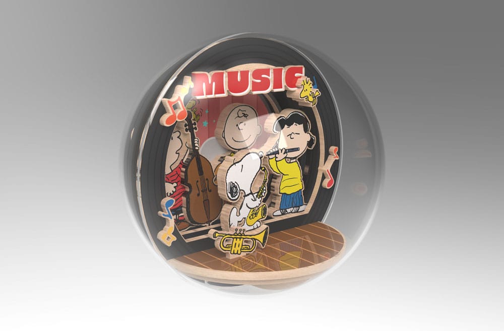 Die Peanuts Puremind Modellbausatz Wooden Theater Globe Night of Music