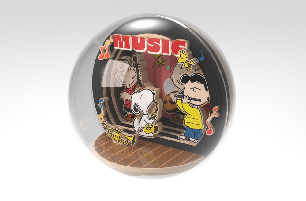 Die Peanuts Puremind Modellbausatz Wooden Theater Globe Night of Music