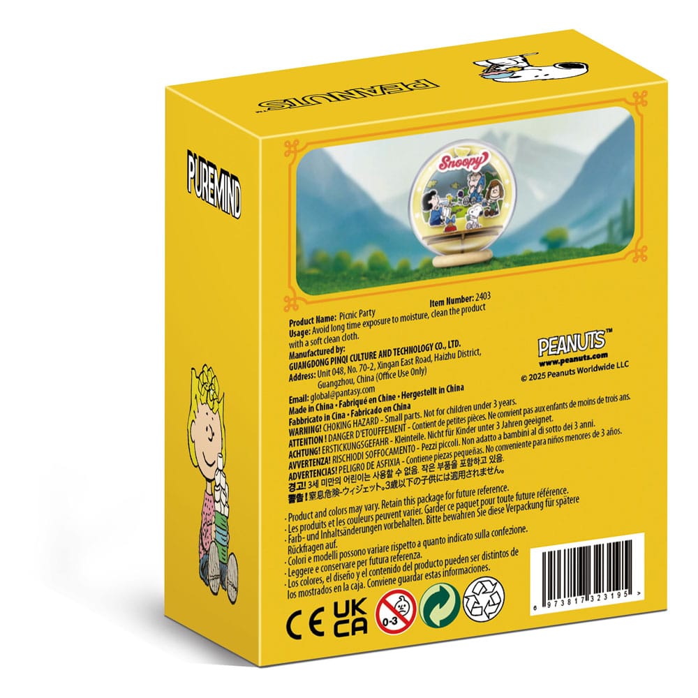 Die Peanuts Puremind Modellbausatz Wooden Theater Globe Picnic Party