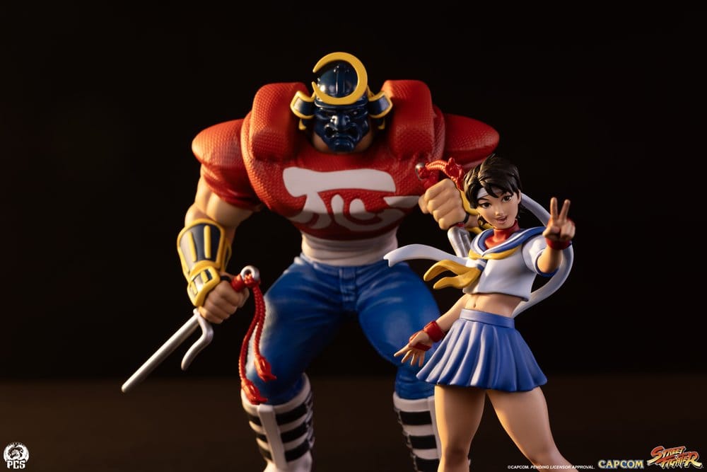 Street Fighter Street Jam Statuen 1/10 Sakura & Sodom 22 cm