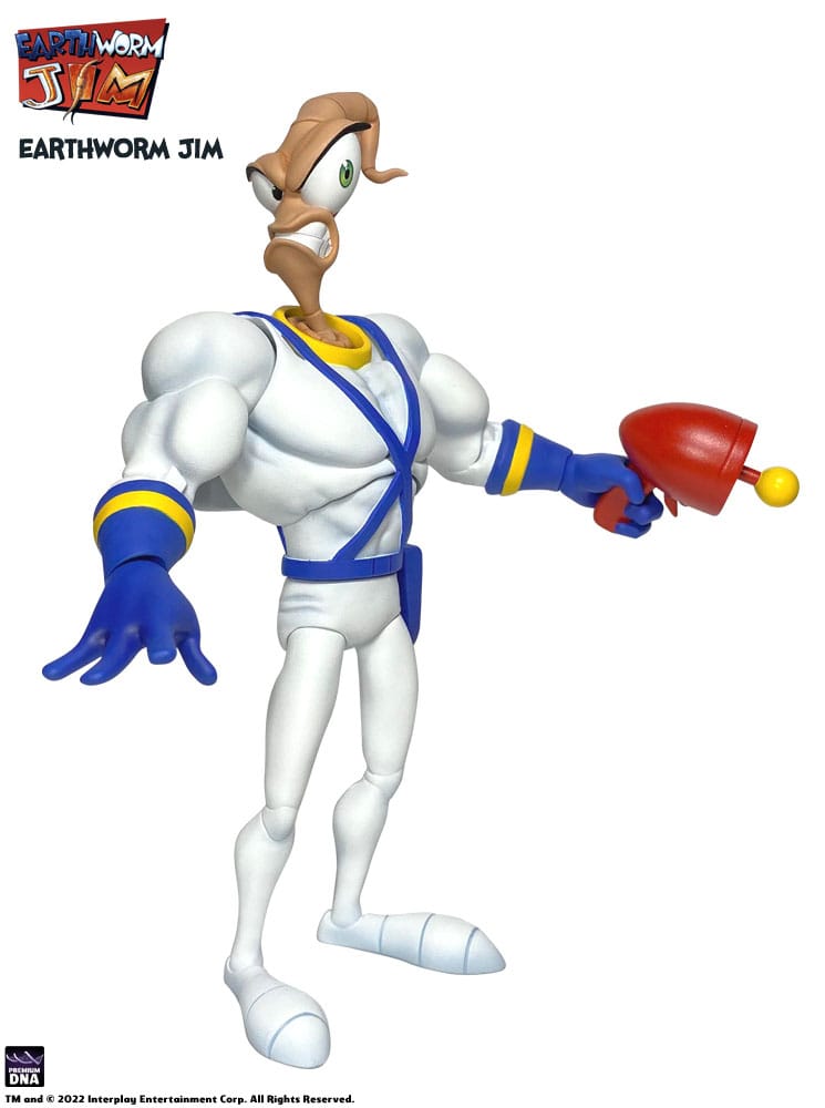 Earthworm Jim Actionfigur Wave 1: Earthworm Jim & Snot 15 cm