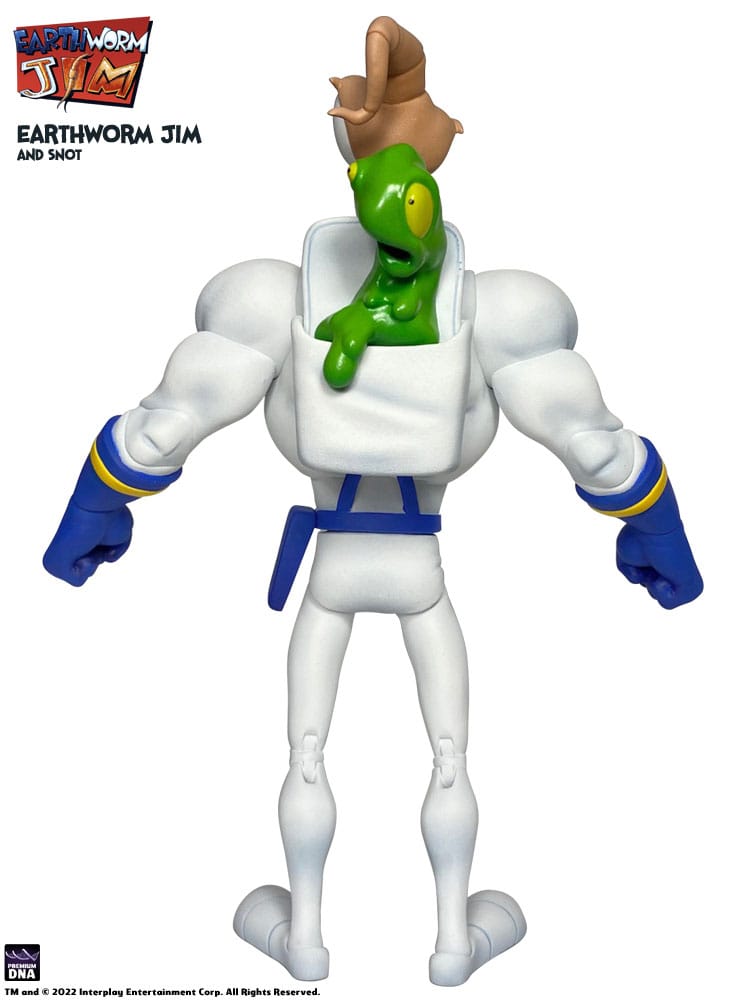 Earthworm Jim Actionfigur Wave 1: Earthworm Jim & Snot 15 cm