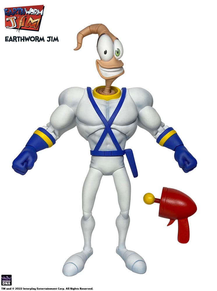 Earthworm Jim Actionfigur Wave 1: Earthworm Jim & Snot 15 cm
