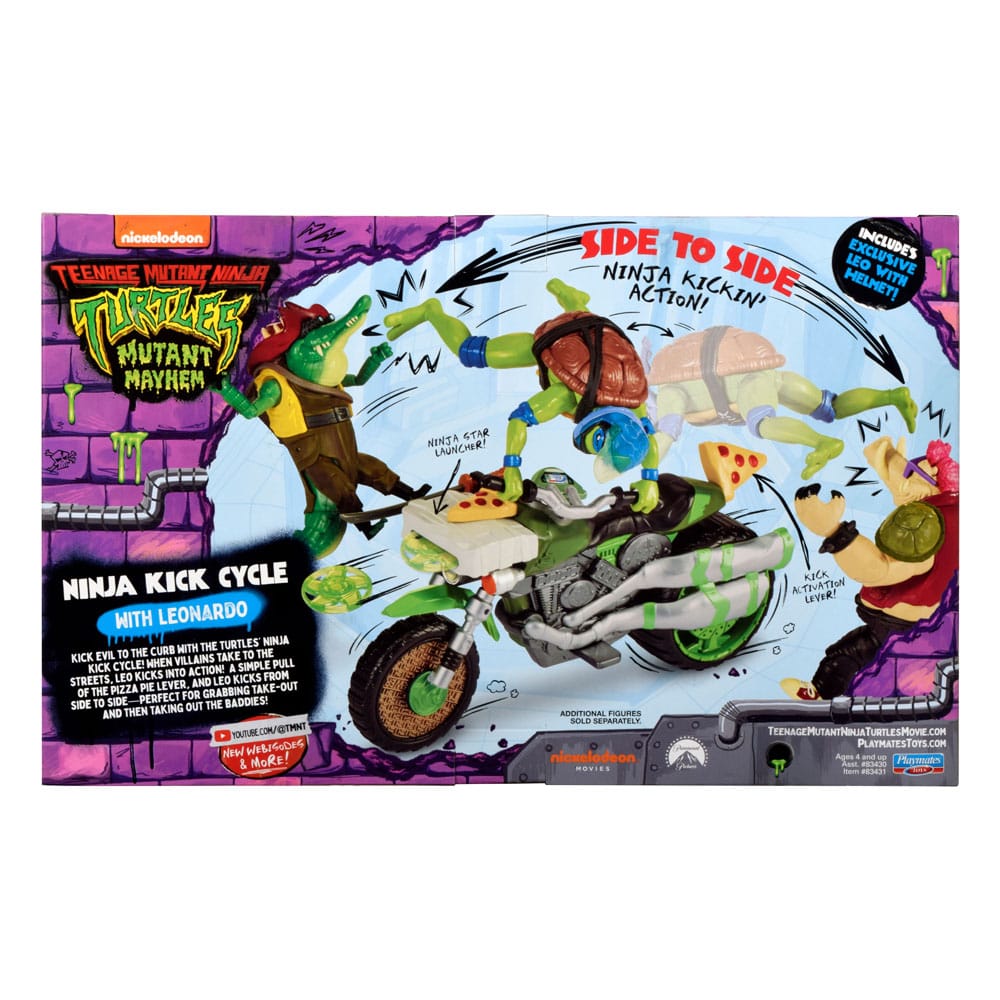 Teenage Mutant Ninja Turtles: Mutant Mayhem Fahrzeuge mit Figuren 30 cm Sortiment (4)