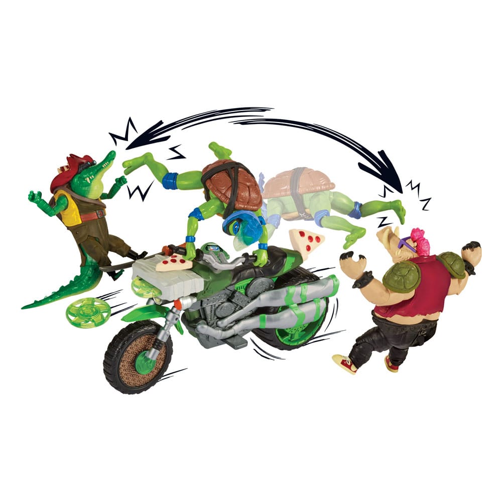 Teenage Mutant Ninja Turtles: Mutant Mayhem Fahrzeuge mit Figuren 30 cm Sortiment (4)