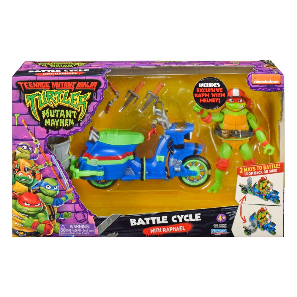 Teenage Mutant Ninja Turtles: Mutant Mayhem Fahrzeuge mit Figuren 30 cm Sortiment (4)