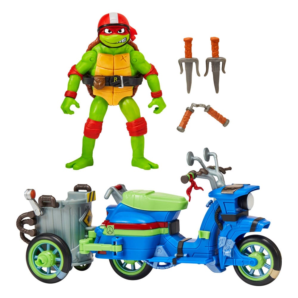 Teenage Mutant Ninja Turtles: Mutant Mayhem Fahrzeuge mit Figuren 30 cm Sortiment (4)