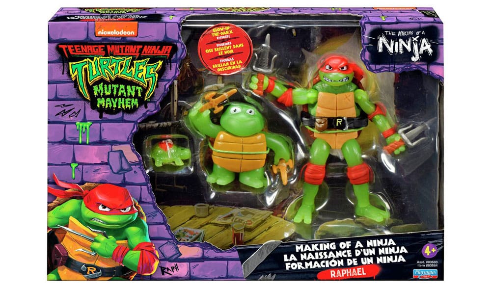 Teenage Mutant Ninja Turtles: Mutant Mayhem Actionfiguren 3er-Pack Raphael Evolution 10 cm