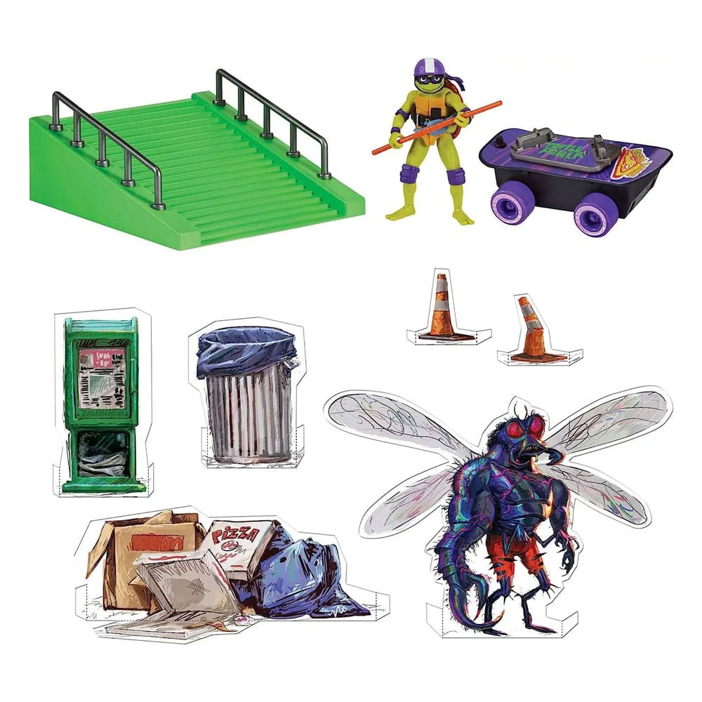 Teenage Mutant Ninja Turtles: Mutant Mayhem Build N' Shred Skatepark Sortiment (8)