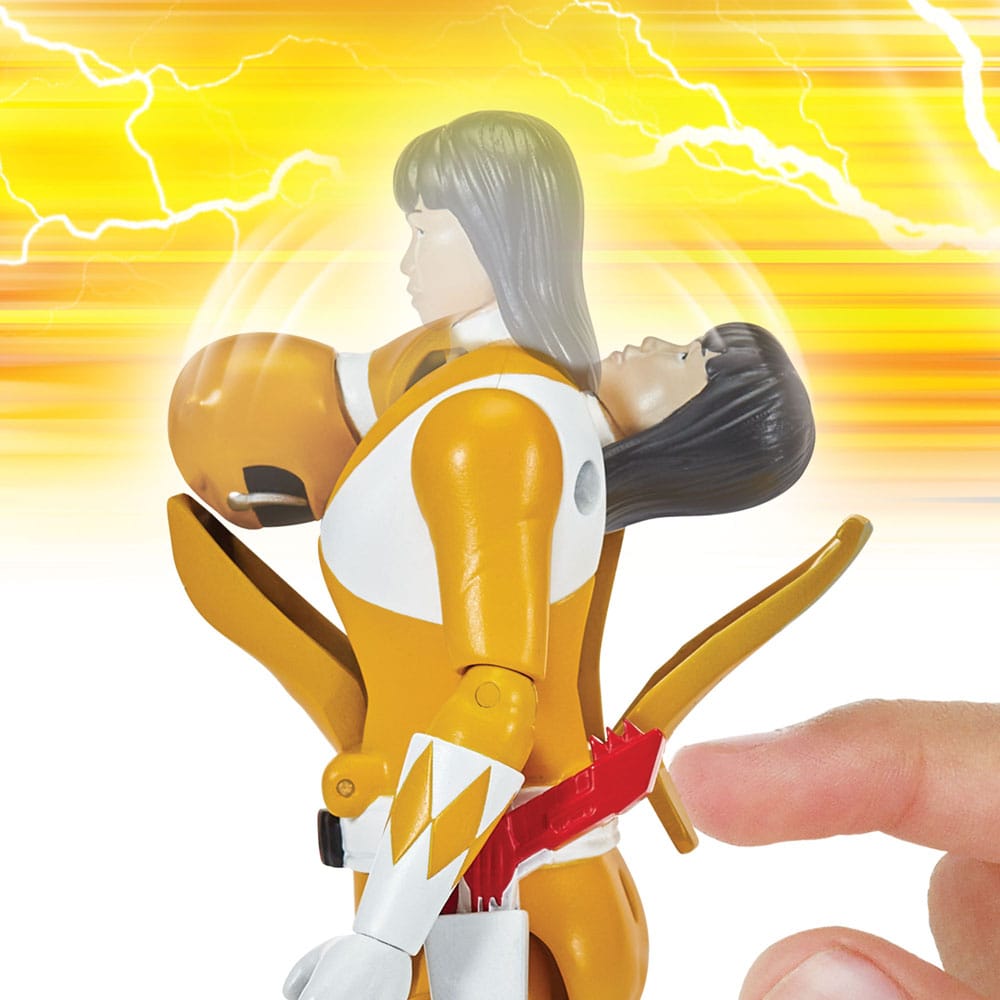 Power Rangers Actionfigur Auto-Morphin Yellow Ranger 12 cm