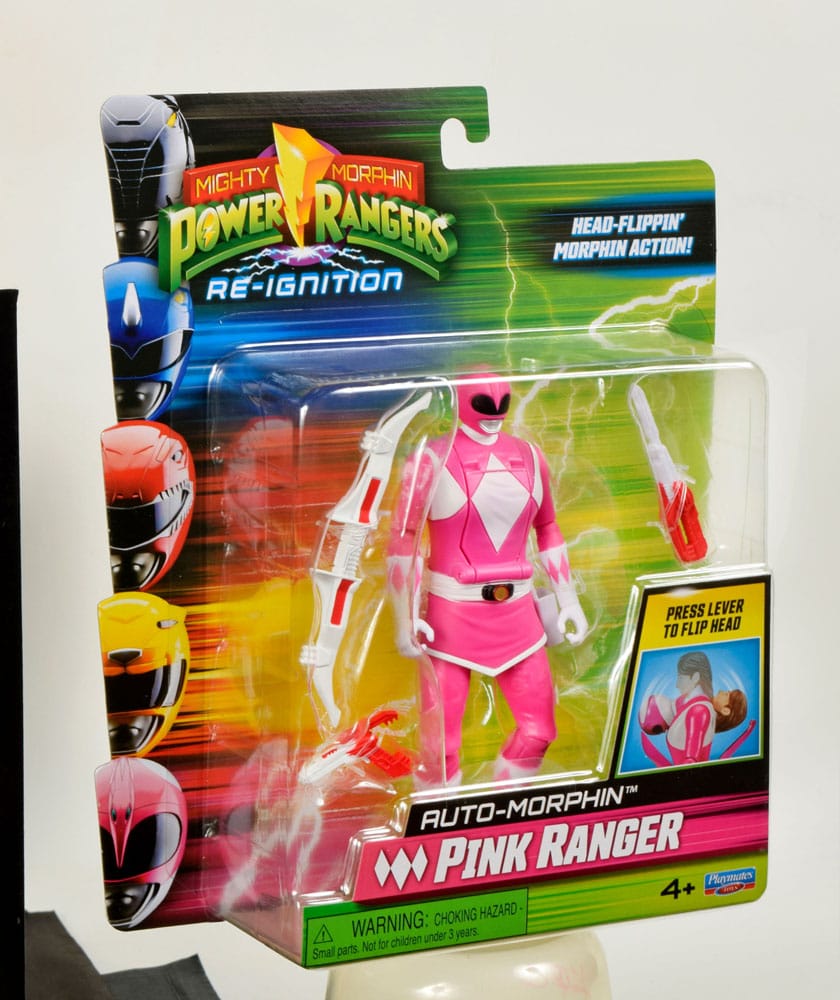 Power Rangers Actionfigur Auto-Morphin Pink Ranger 12 cm