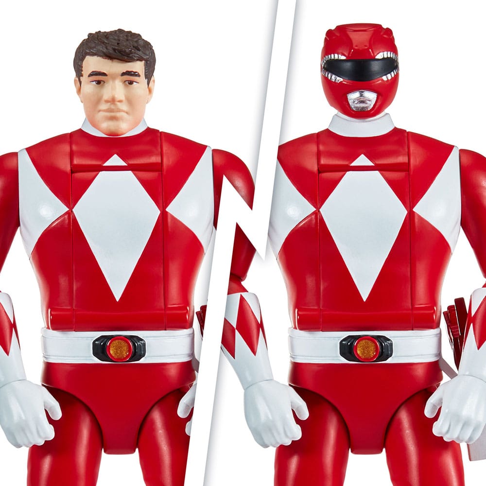 Power Rangers Actionfigur Auto-Morphin Red Ranger 12 cm