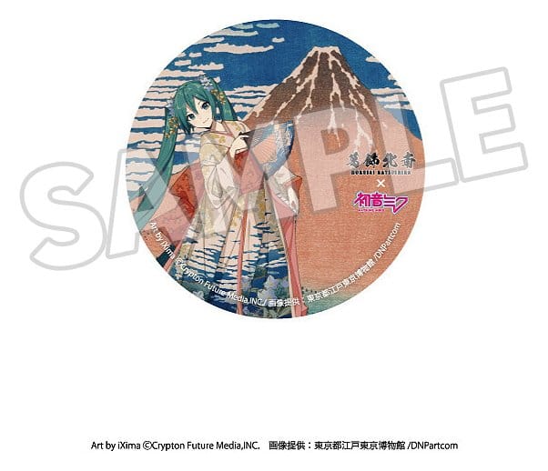 Katsushika Hokusai x Hatsune Miku Ansteck-Buttons 6 cm Blind Box Sortiment (8)